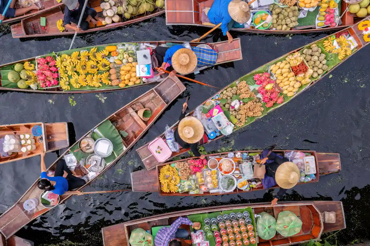Les Marchés flottants Ayutthaya